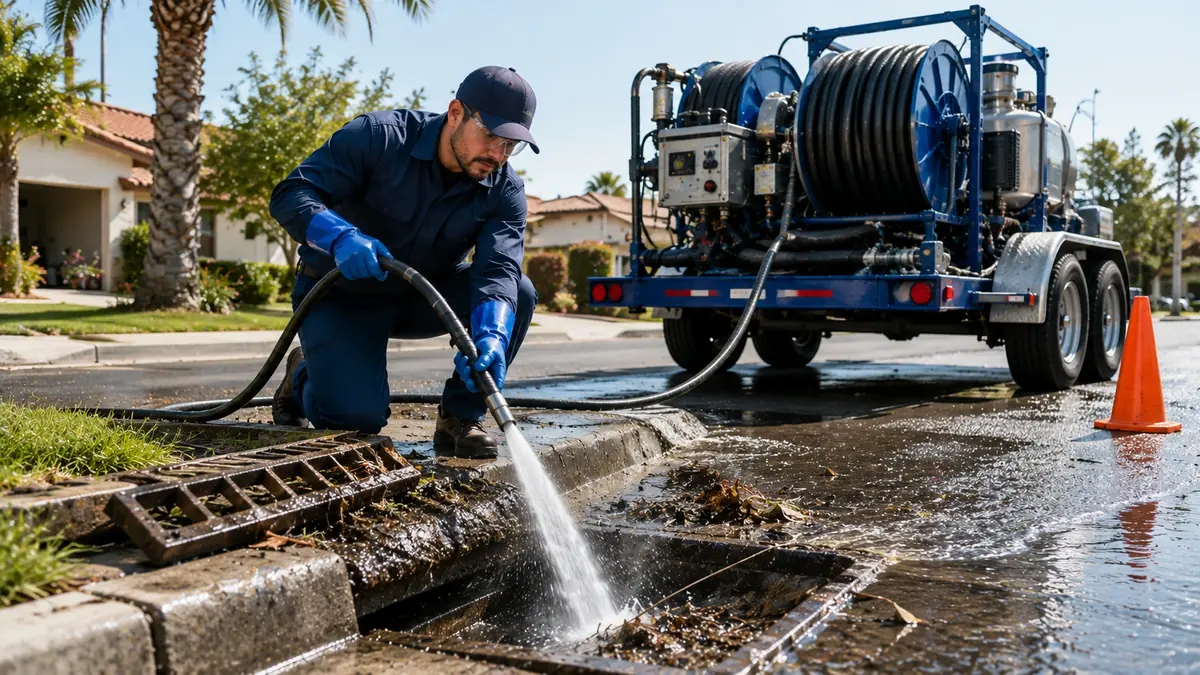 Storm Drain Hydro Jet Cleaning in Redondo Beach